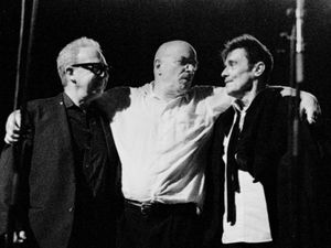 The Pogues' Jem Finer, James Fearnley and Spider Stacy