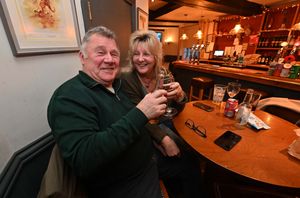 Rick and Julie Doody raise a glass to the Fox