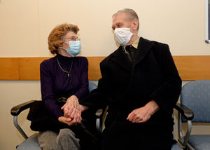 Joan and John Dudley will both also need a second jab