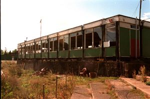 The abandoned Dudley Wood Stadium after the club was evicted