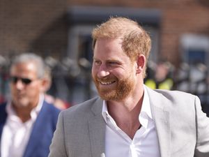 Supporting image for story: Duke of Sussex met with cheers from crowd of fans ahead of charity donation