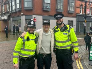 Supporting image for story: Welsh police sergeant says it was ‘great’ to meet Rob McElhenney