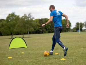 Supporting image for story: Lockdown training on village green for Tom Morris