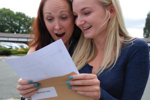Mackenzie Cullen gets her results at Lakelands Academy