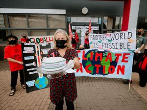 Supporting image for story: Extinction Rebellion mark first anniversary of climate emergency in Telford protest