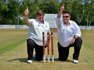 Supporting image for story: Howzat for history? Women umpires are making a stand in South Staffordshire league