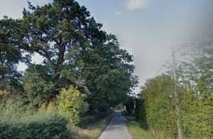 The Shropshire Fire and Rescue Service were called to Isle Lane in Bicton, north of Shrewsbury, at around 1.45pm on Friday. Photo: Google