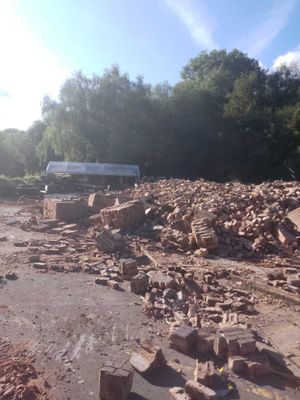 All that remains of 258 years of history. Photo: Andy Cashmore