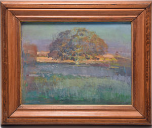 Fred Cuming’s oil on board ‘Autumn Oak’ valued at £800 to £1,200.