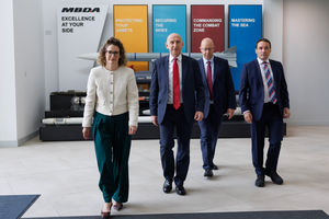 Defence Secretary John Healey during a visit to the MBDA Storm Shadow production line factory in Stevenage ahead of the upcoming Strategic Defence Review. Photo: Dan Kitwood/PA Wire
