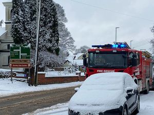 Supporting image for story: Heavy snow leads to electricity arcing on power lines in Shropshire village