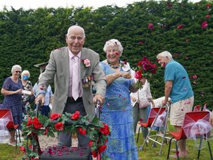 Supporting image for story: Couple in their 90s renew wedding blessings to celebrate 71st anniversary