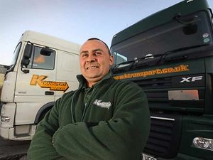 Supporting image for story: Hero Wolverhampton driver handed award after he used lorry to save life