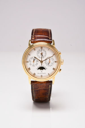 The Blancpain gentleman's 18ct gold chronograph wristwatch that sold for £4,800.