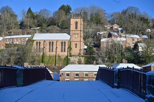 Snow in Ironbridge.