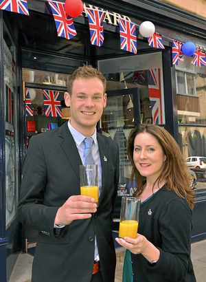 Jonathan Soden and Lisa Walker, from Award