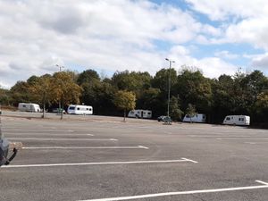 Supporting image for story: Travellers who set up camp at Shrewsbury park and ride told to vacate site today