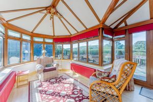 The views of the Long Mynd from the house