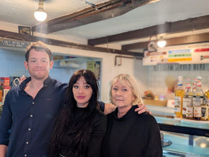 Chris Burtonwood, Rachel Burtonwood and Jane Beaumont at the Lockside Cafe.