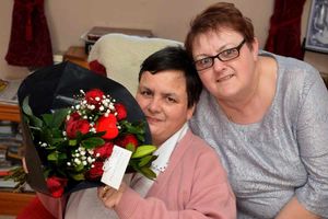 Flowers in Telford for Susan Glaze, 55,left, nominates by friend: Lynn Davis 49 from Albrighton
