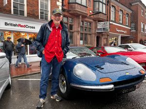 Andrew Wardle with his Ferrari Dino