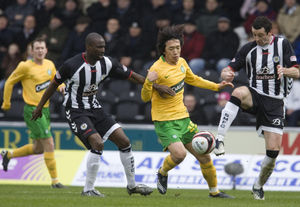 Camara in action for St Mirren