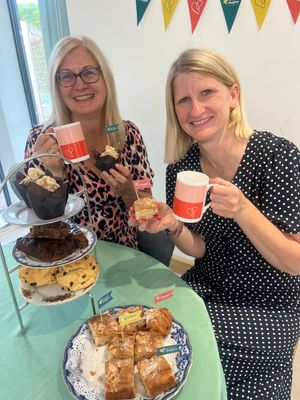 Susie Foster and Nicky Green from the fundraising team.