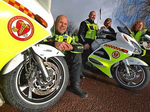 Supporting image for story: Shropshire Blood Bikes celebrate their first birthday