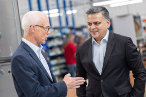 Tony Hague with Pinaki Banerjee - who has been appointed as the new CEO at PP C&A