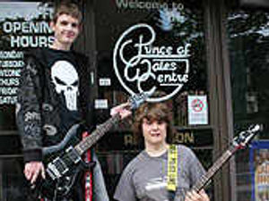 Supporting image for story: Teen rock band showcasing talents