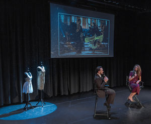 Annabel Croft and James Cutler appearing at The Edge Arts Centre in Much Wenlock on Friday. Photo: Andy Brooks