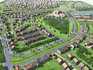 Supporting image for story: 665 houses, offices and shops: New town planned on green fields in Telford