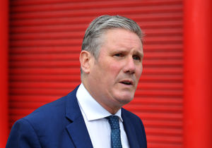 Labour leader Sir Keir Starmer during his visit to Wolverhampton