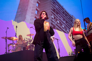 Dua Lipa at Birmingham's Genting Arena. Pic: Emma Turner