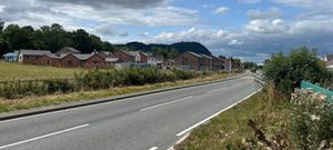 Looking back towards Crew Green from the site just off the main road where 30 affordable homes could be built. By Elgan Hearn LDRS