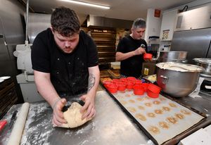 The bread and baked goods are prepared freshly on the premises