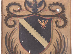 Supporting image for story: Coat of arms with links to first American president and British commander-in-chief sells at Shropshire auction 