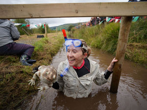 Supporting image for story: Hardy swimmers take on peat bog for annual bog snorkelling championships