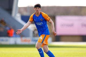 Defender Tom Anderson was forced off after an hour against Cheltenham Town with a hip problem