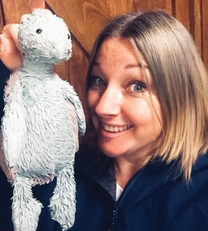 Becki Woolrich with the rescued turtle after last Sunday’s event