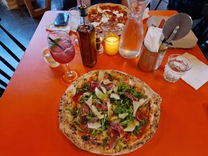 Pizza at Rudy's in Sutton Coldfield. (Photo: Isabella Boneham)