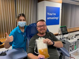 Supporting image for story: Coven Covid survivor becomes UK's most prolific plasma donor