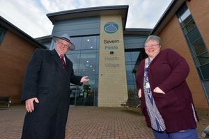Bernie Bentick with loyal secretary Louise Simmonds