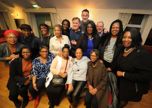 Enjoying a reunion, former West Park School pupils, at Heritage Centre, Wolverhampton.
