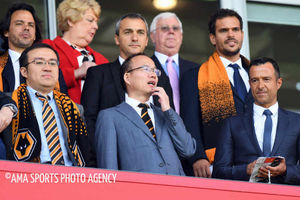 Jeff Shi, with Guo Guangchang the chairman of Fosun International Limited and owner of Wolverhampton Wanderers and sports agent Jorge Mendes