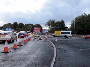 Supporting image for story: Major A5 roadworks at Shrewsbury on course for March completion