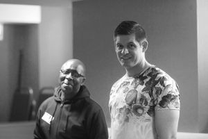 Rehearsal shots of cast for Reparation Island by the Driver Project and the Royal British Legion at the Birmingham Hippodrome