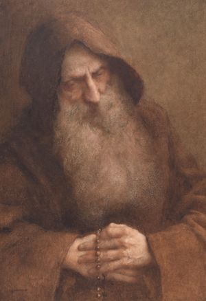 ‘The Beadsman’, a watercolour by William John Wainwright valued at £400.