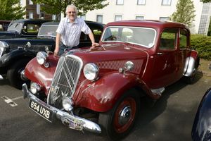 Organiser Steve Southgate with his Citroen Traction Avant