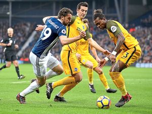 Supporting image for story: Chris Hughton: Gaetan Bong's racism row with West Brom stiker Jay Rodriguez 'in the past'